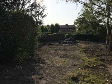 Ook de tuin wordt grondig aangepakt