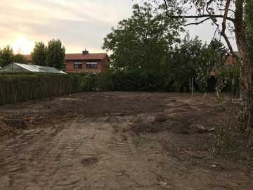 Ook de tuin wordt grondig aangepakt